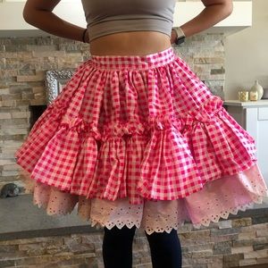 Pleated plaid skirt Cosplay Skirt